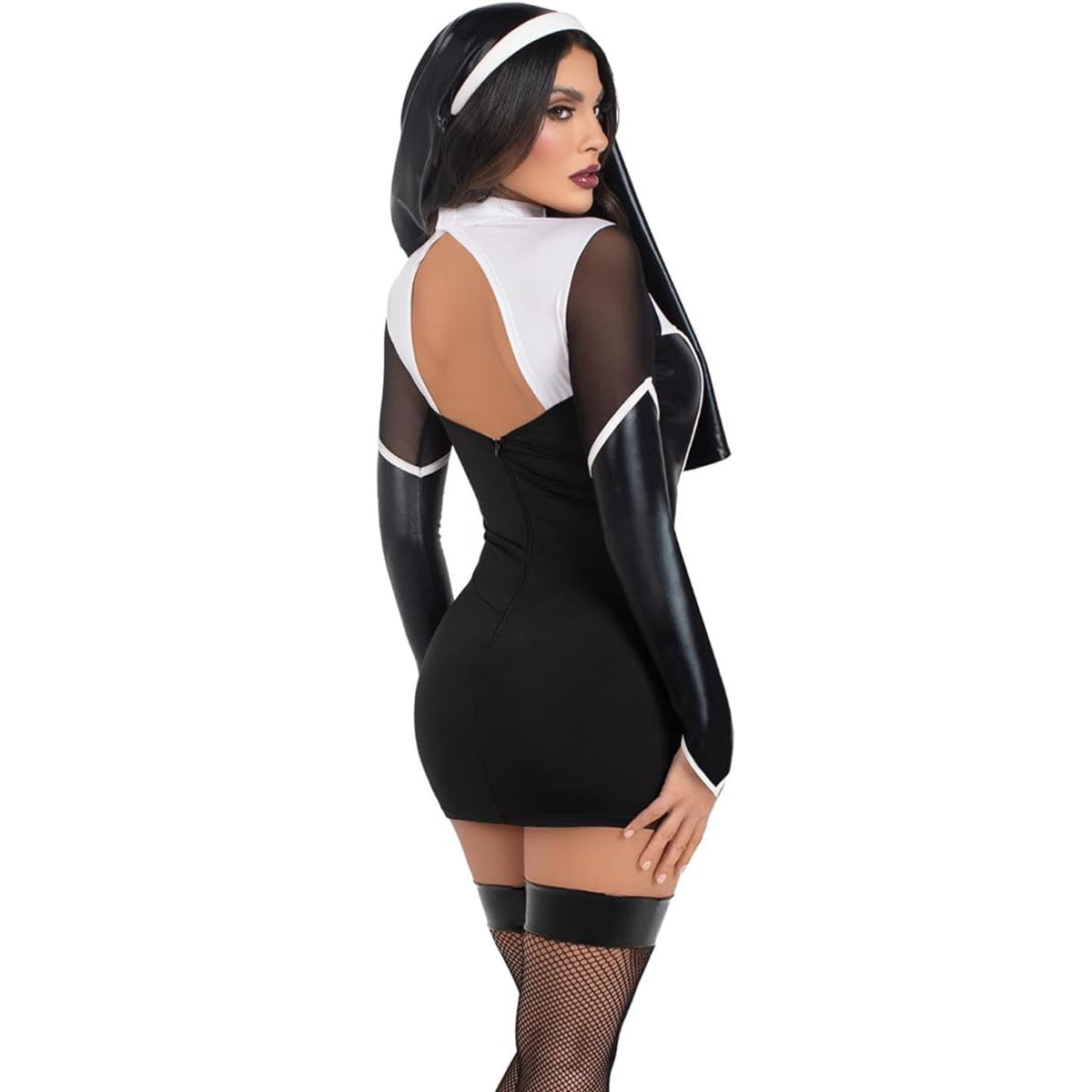 Nun Costume bodycon dress for male