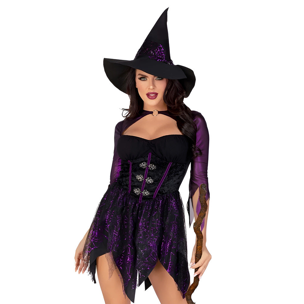 Sexy Witch Costume for Halloween Party & Stage Performance Outfit
