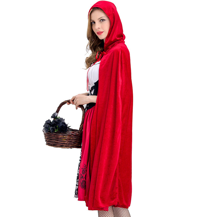 Halloween Little Red Riding Hood Costume for Women Cosplay Stage Performance Outfit