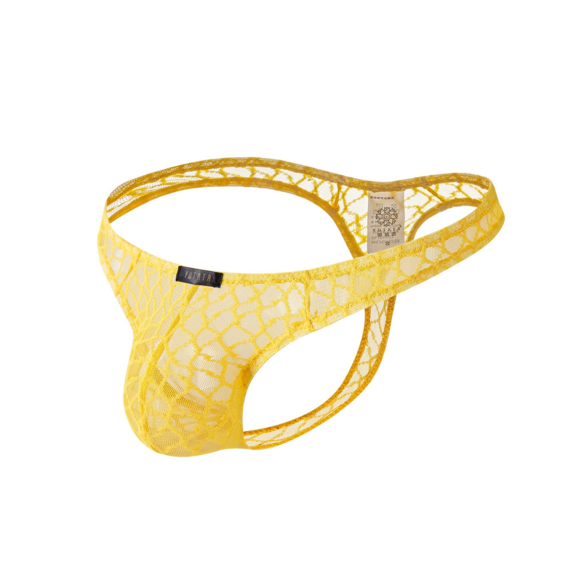 Men's Sexy Lace G-String Thong Erotic Underwear - Lslingerie