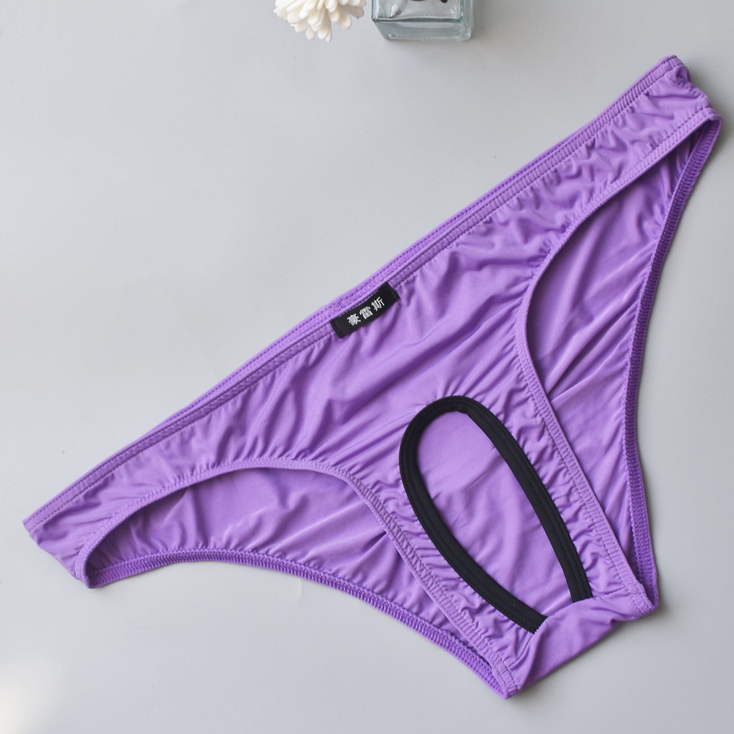 Men's Icy Silk Triangle Erotic Underwear - Lslingerie