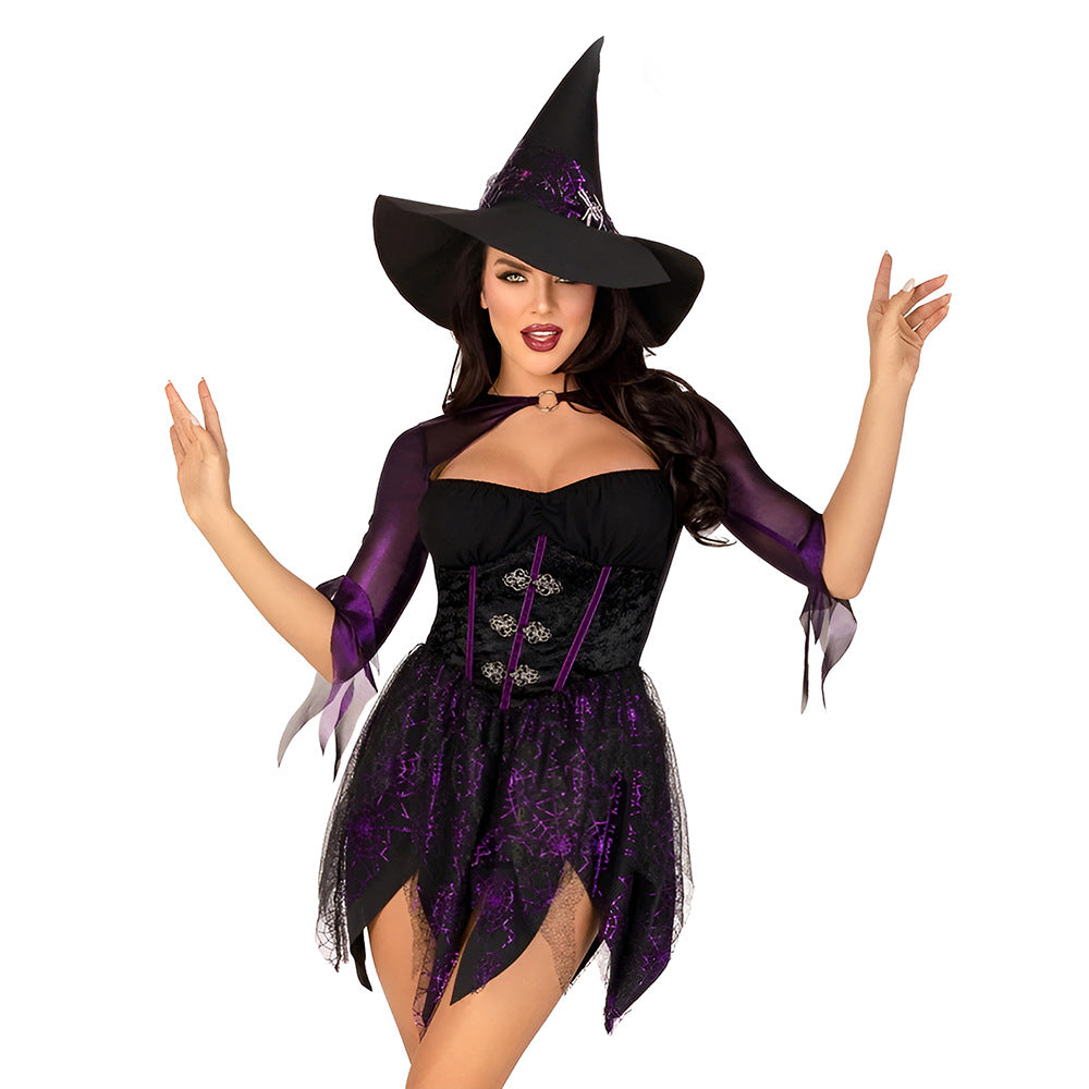 Sexy Witch Costume for Halloween Party & Stage Performance Outfit
